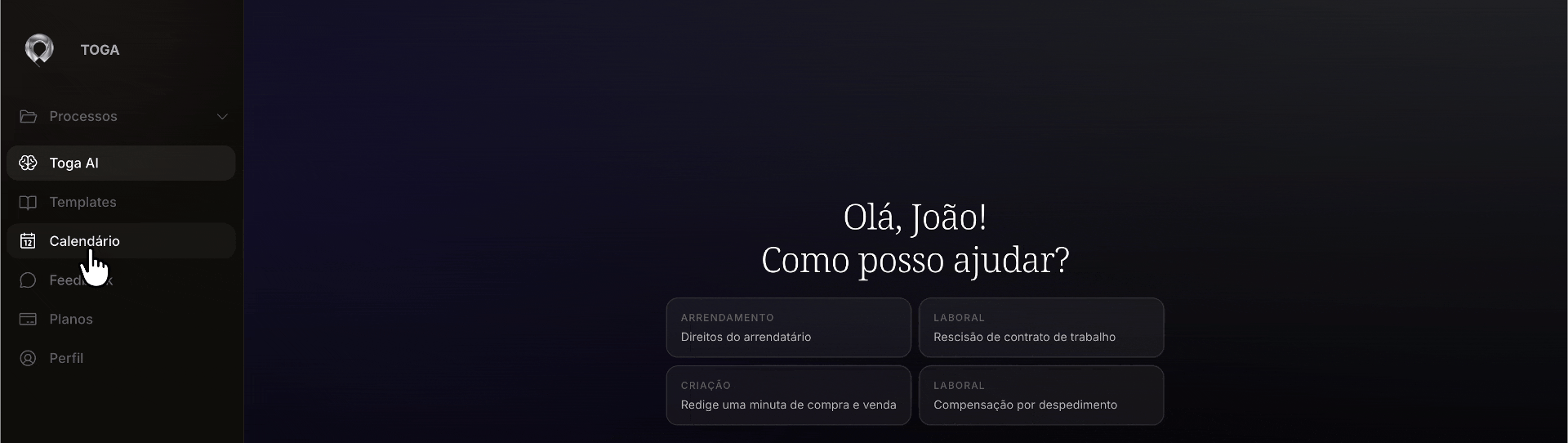 Lembretes automáticos no Calendário