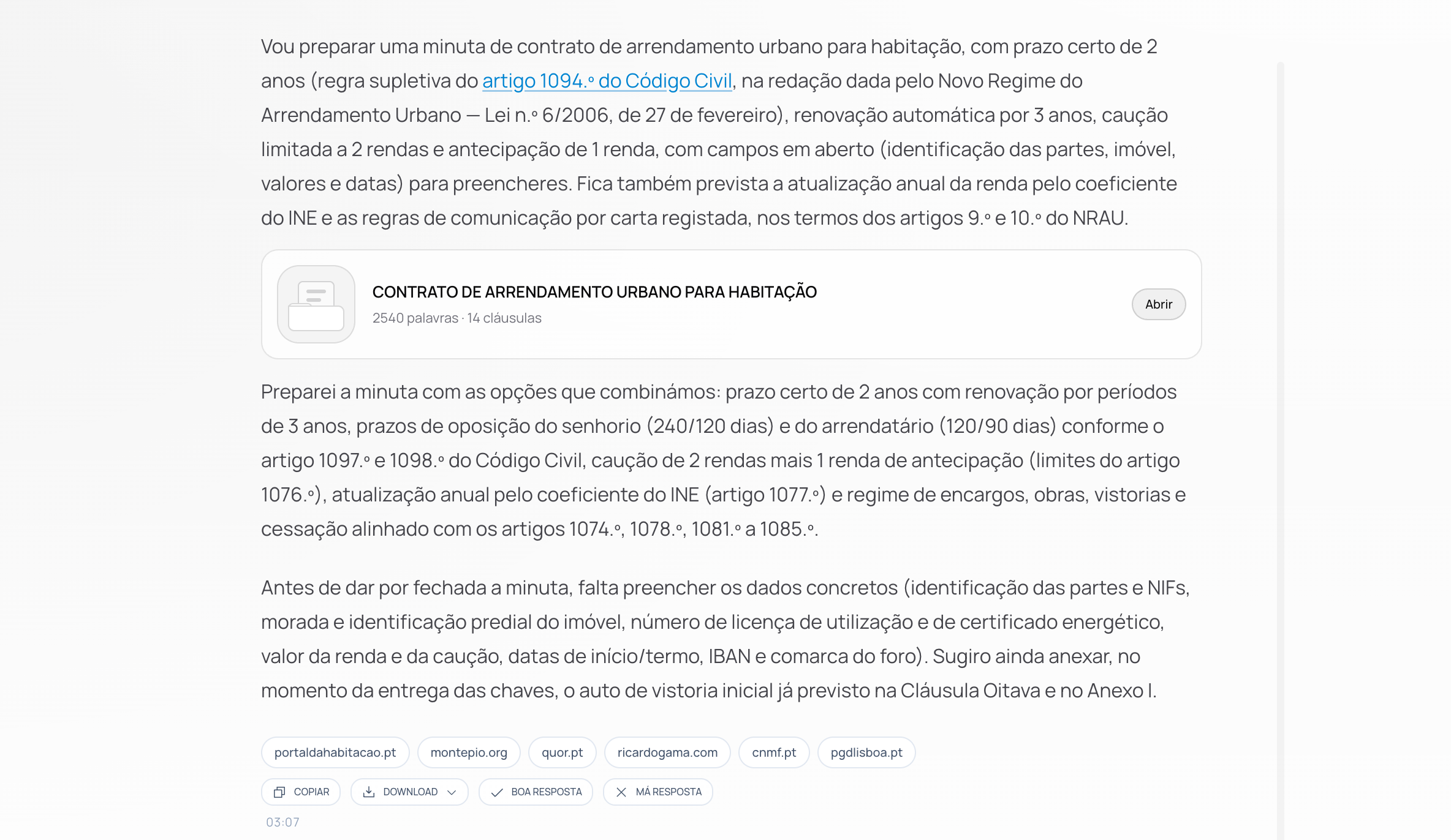 Criação de Documentos Automática